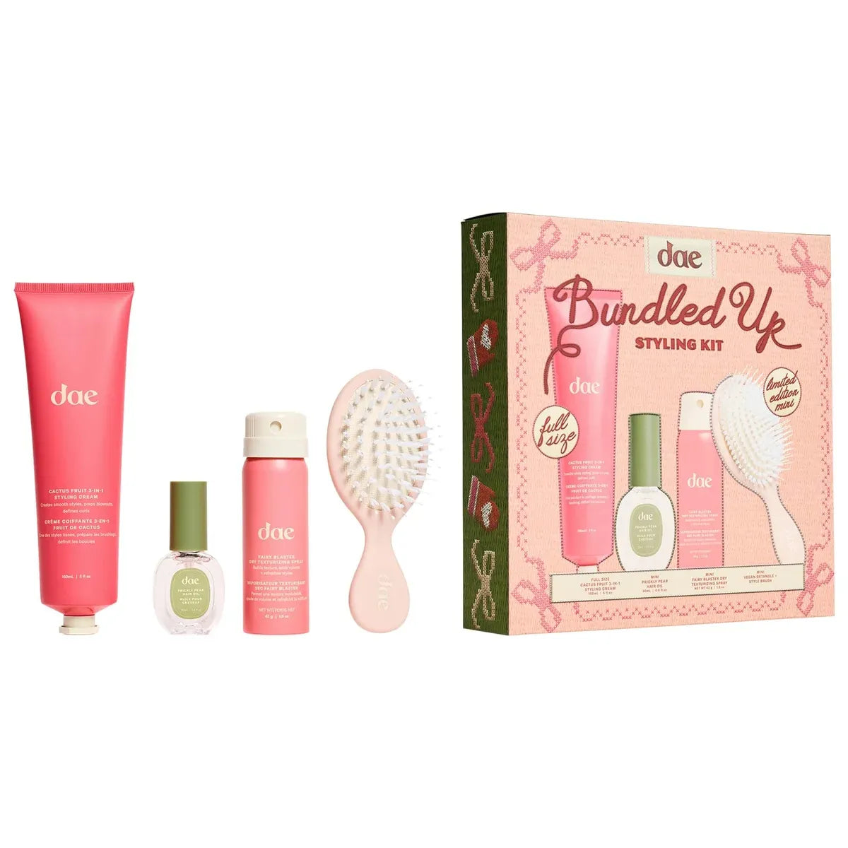 dae Cactus Fruit Styling Cream, Fairy Blaster & Prickly Pear Oil Set
