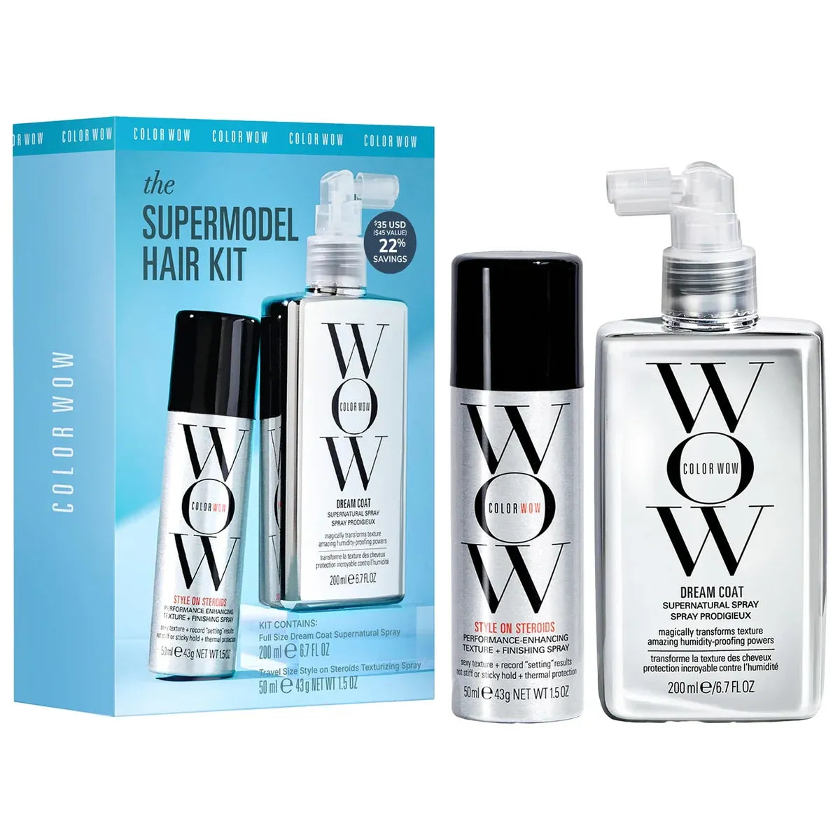 Color Wow Dream Coat & Style on Steroids Set
