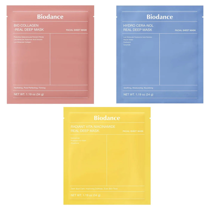 Biodance Real Deep Mask Trio Set (12 Masks)