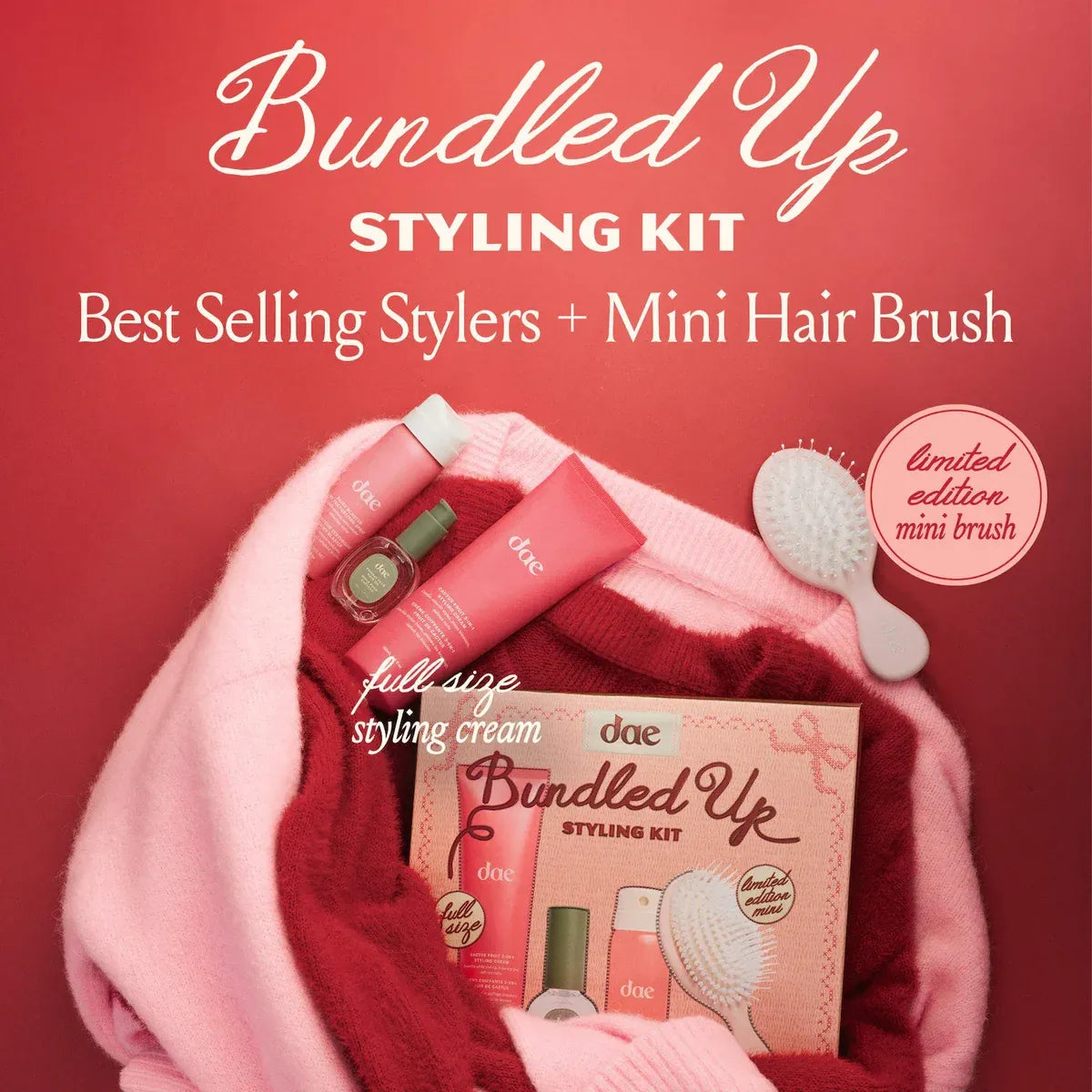dae Cactus Fruit Styling Cream, Fairy Blaster & Prickly Pear Oil Set