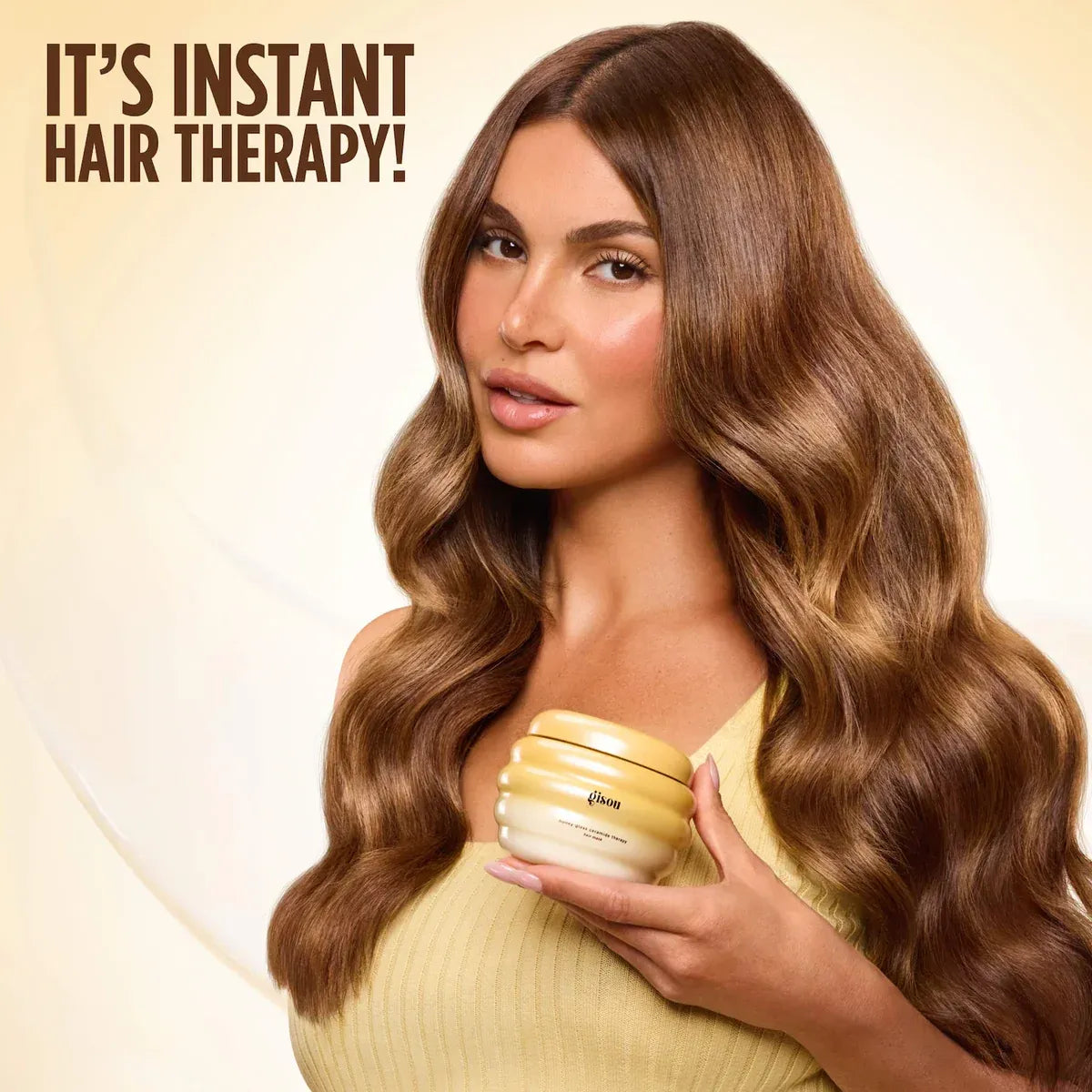 Gisou Mini Honey Gloss Ceramide Therapy Hair Mask