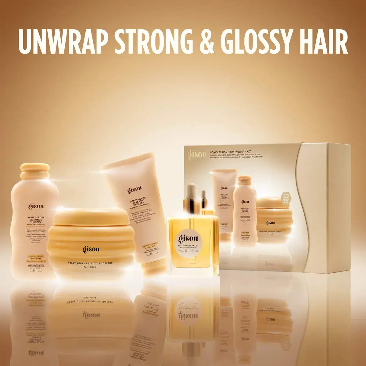 Gisou Honey Gloss Hair Therapy Set