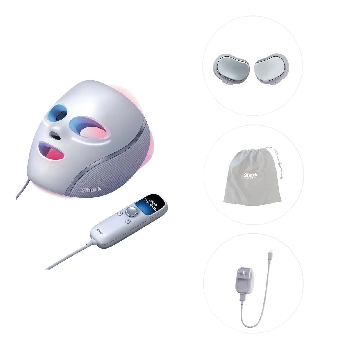 Shark CryoGlow Under-Eye Cooling + LED Face Mask