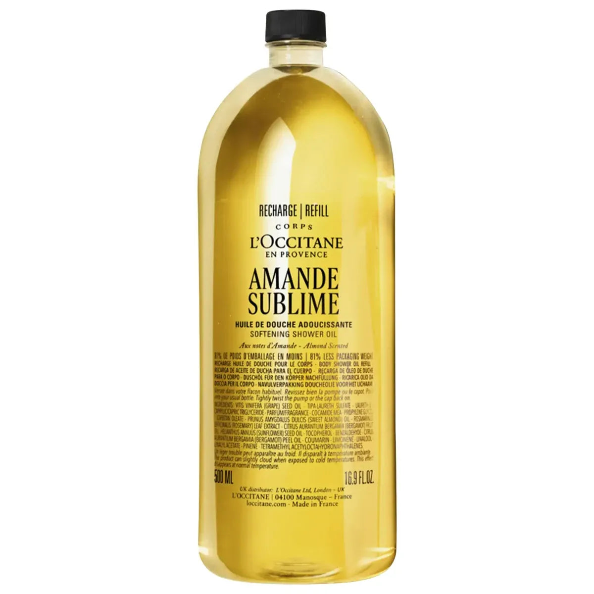 L’Occitane Almond Cleansing and Softening Shower Oil (Refillable)